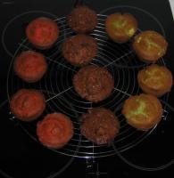 Dreifarbige Muffins