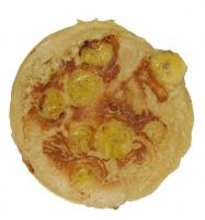 Einzelner Bananenpfannkuchen