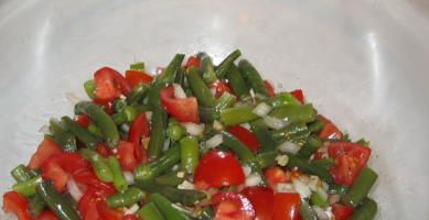 Bohnensalat mit Tomaten