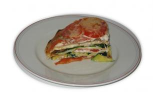 Ein Stück Pfannkuchentorte