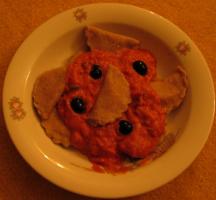 Eine Protion Vollkorn Tortelloni